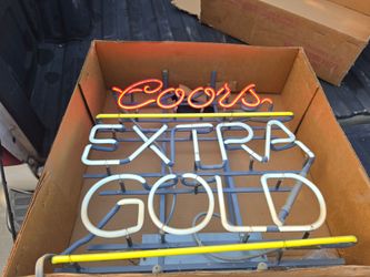 Coors Extra Gold Neon Bar Sign