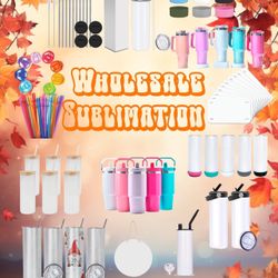 Blank Sublimation Tumblers And Accessories 
