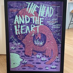 Custom Framed The Head And The Heart Poster