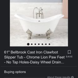 Bellabrook Cast Iron Claw Foot Bathtub 