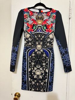 Stamped bodycon dress
