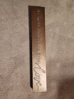 Metal Sign do small things with great love Farmhouse Style Ashland Tabletop Decor