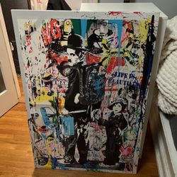 Chaplin And The Kid Print