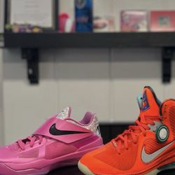 Kd 4 Aunt Pearl LeBron 9 Big Bangs Both Size 8.5