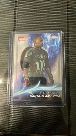 Topps Chrome Marvel Sam Wilson Captain America Card