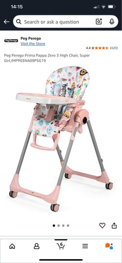 Peg Perego Prima Pappa Zero 3 High Chair, Super Girl,