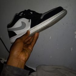 LOWTOP BLACK AND WHITE  SCURVY PANDA AIR JORDANS NEED GONE ASAP!!!!!