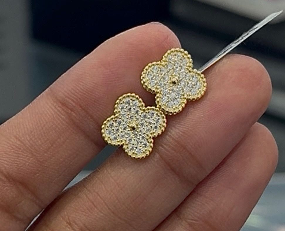 925 Clover Earrings