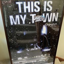 FRAMED COLLECTORS STAR WARS & DODGERS ART