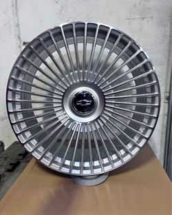 🔥 24” SILVER MACHINE MULTISPOKE WHEELS CHEVY FLOATING CAP SILVERADO TAHOE SUBURBAN WE FINANCE