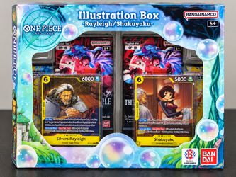 🔥 One Piece TCG Rayleigh/Shakuyaku Illustration Box – 2 Available – TRADE 🔥
