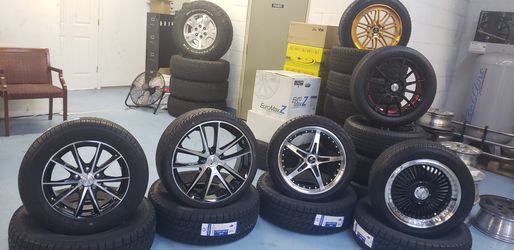Rines nuevos 16, 17, 18 y 20 para todo tipo de carros de 5 virlos universal