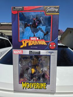 The Marvel Gallery Wolverine & Spider-man PVC Figure by Diamond Select Toys