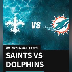 Saints At Dolphins