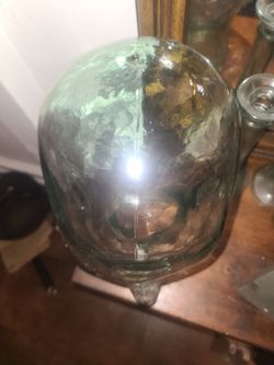 Glass head sculpture