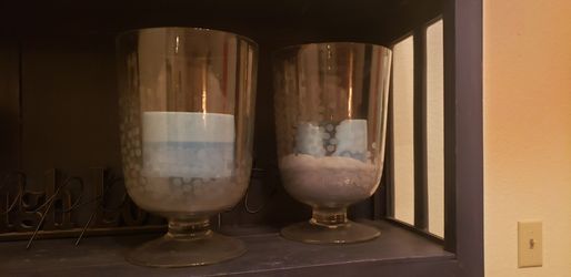 Glass Candle Holders 