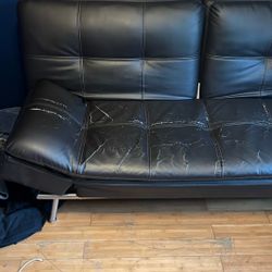 Leather Futon 