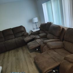 Sala Reclinable De 3Piezas