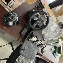 Logitech Xbox/pc Gaming Sim Steering Wheel 