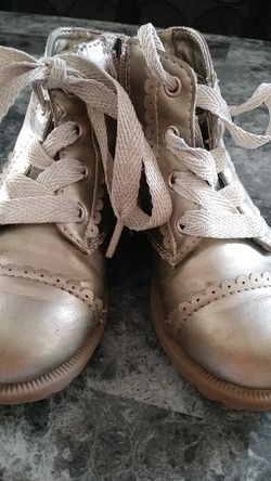 Gold boots