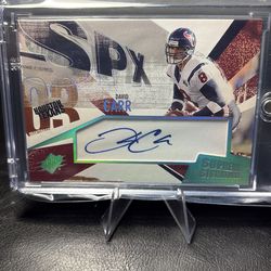 David Carr autograph card