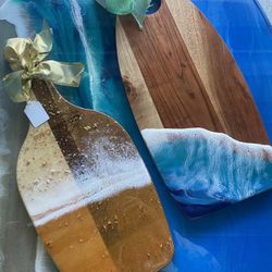 Last Minute Gifts Hand Poured Ocean Resin Boards Trays And More