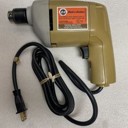  Brand New Vintage Black & Decker 1/4" electric power drill