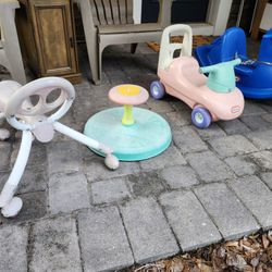 Children's Toy Bundle Little Kids Toys Rocking Horse Ride On Car Spin Seat