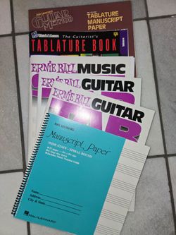 New guitar tab writing paper bundle