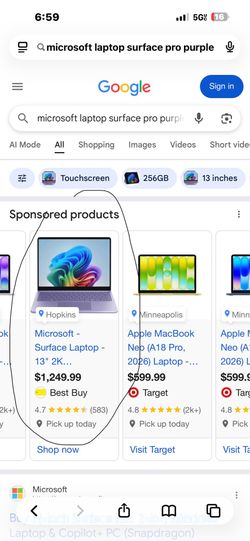 Microsoft Laptop