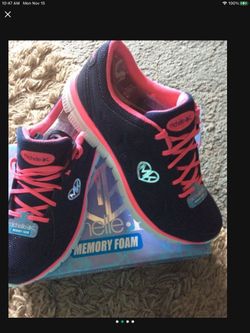 Michele k Limted Edition memory Foam Skecher Shoes NIB