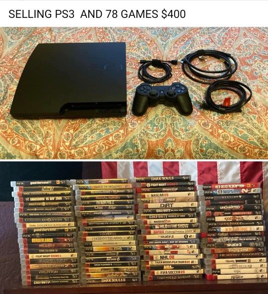 PS3 and Loads of Games In Good Gently Used Condition