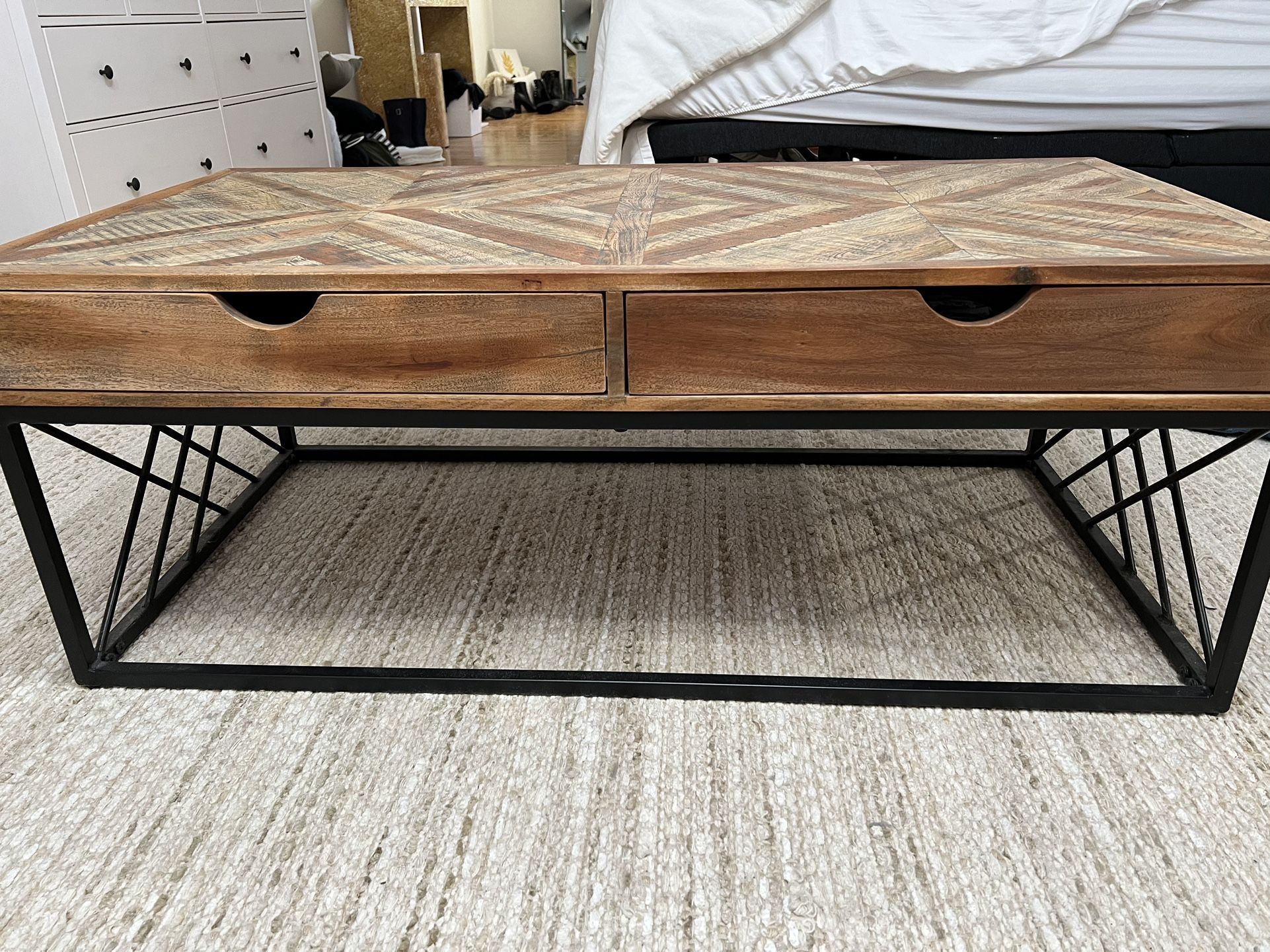 Beautiful Wood and Metal Coffee Table!!!!!  