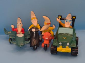 McDonald's Mac Tonight Vintage Toy Vehicles Lot of 4 (1988)
