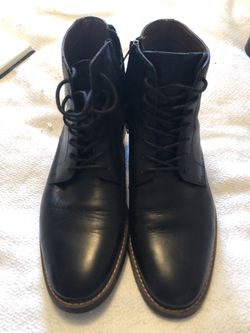 Black aldo brand men’s dress boots size 8