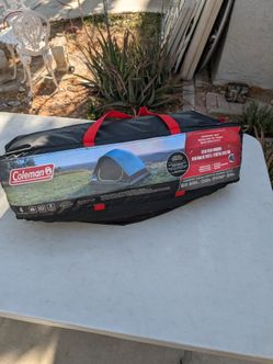 Coleman 4-Person Stardome Camping Tent with Dark Room technology