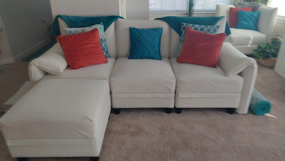 Sectional Sofa + Assessories