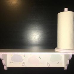 Kid’s/Baby Changing table Shelf with paper towel holder for kids room, or anywhere you need this combination. 26” W