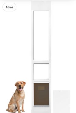 Dog Door for Sliding Glass Doors. (Open flap 16.2/5” x10.2/5”)