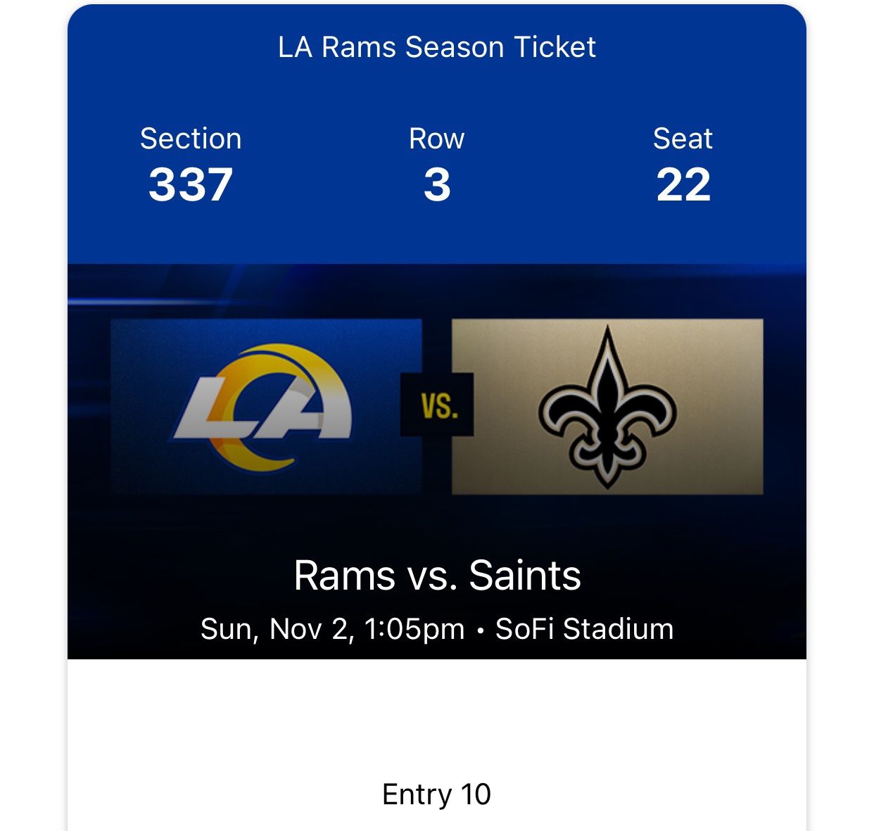 Rams Vs Saints