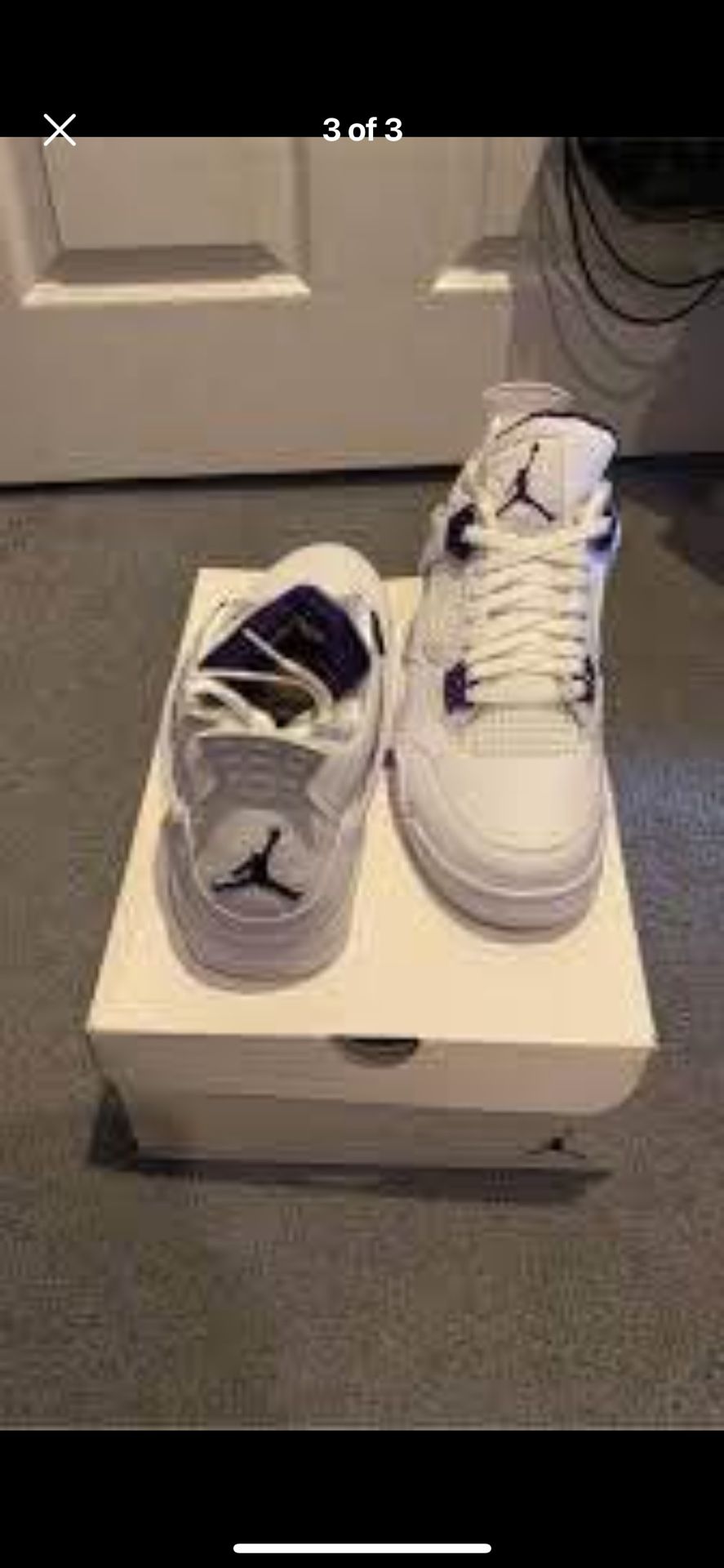 Jordan 4s Court Purple Size 9