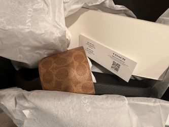Brand NEW COACH slippers Tan color
