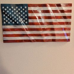 Wooden US Flag