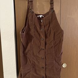 Corduroy Overall Skirt 