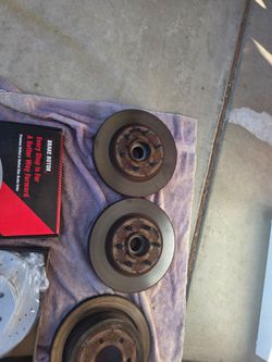 Used Disc Brake Rotors – Set of front lower  ball  joints. Also two front new rotors
