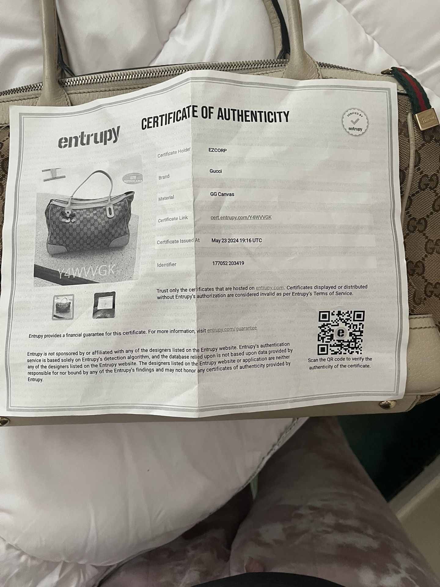 Authentic Gucci Purse