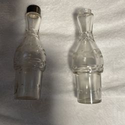 Vintage Salt And Pepper Glass Shakers