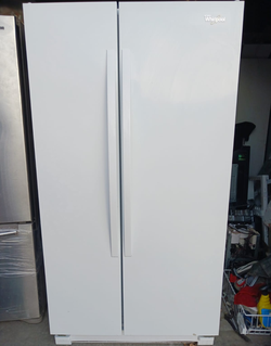 Whirlpool Side by Side Refrigerator White with AdjustableShelves