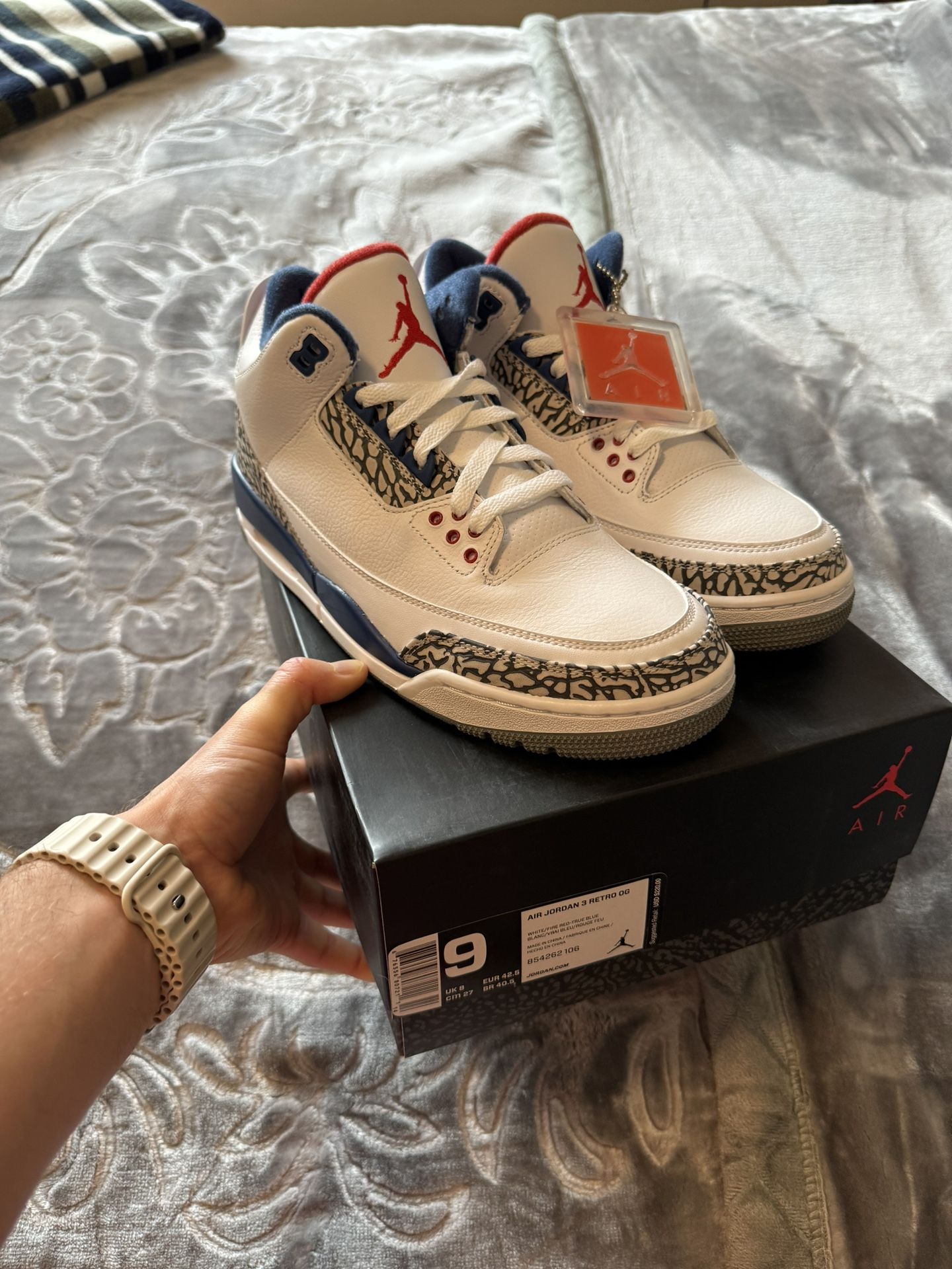 Air Jordan 3 Retro OG “True Blue” Size 9