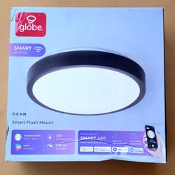 Globe Smart WiFi Flush Mount Smart All Control LED No Bulb Light